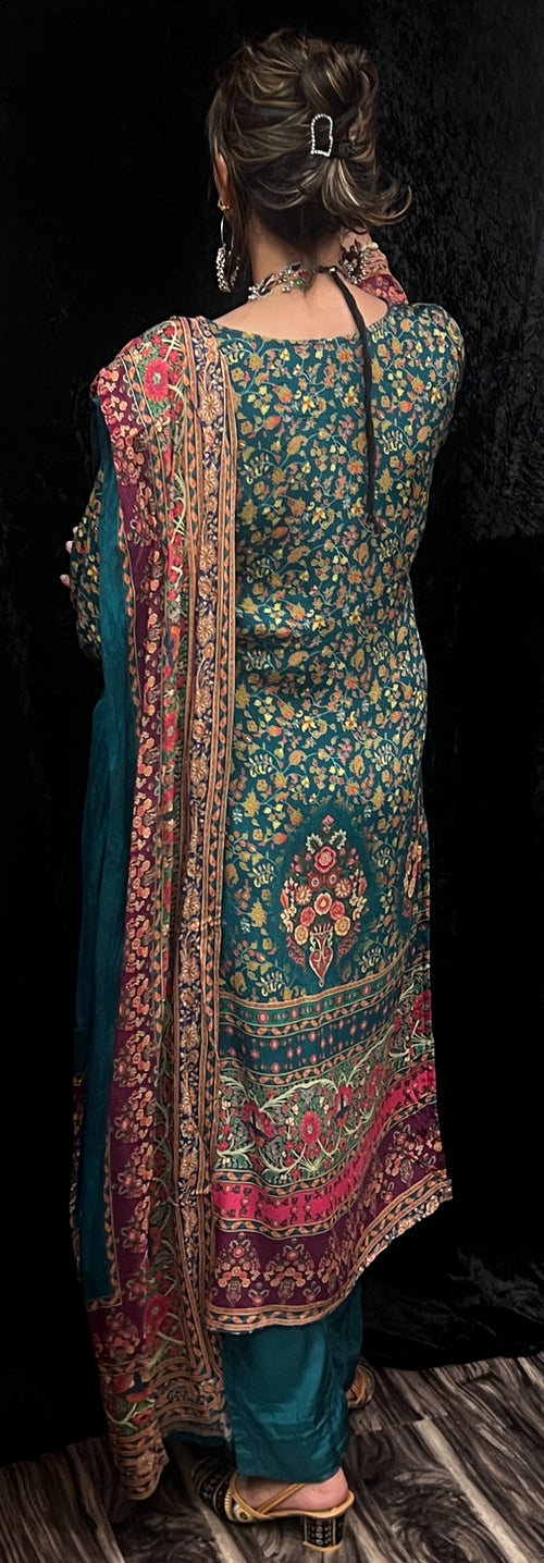 Pakistani Style Pure Chinon Suit