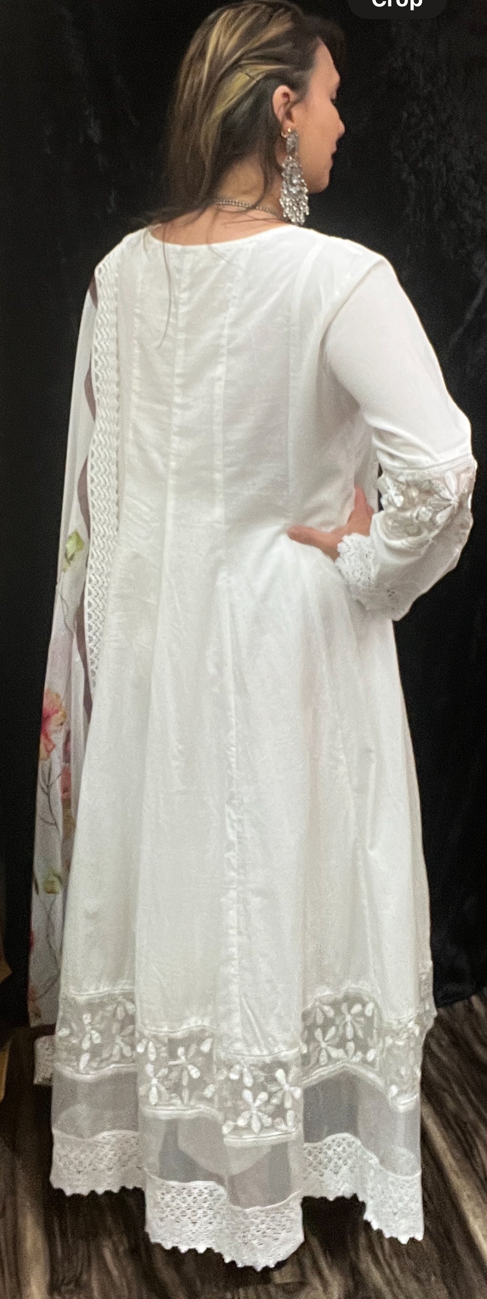 Soft Cotton Rajasthani Print Fabric for Anarkali