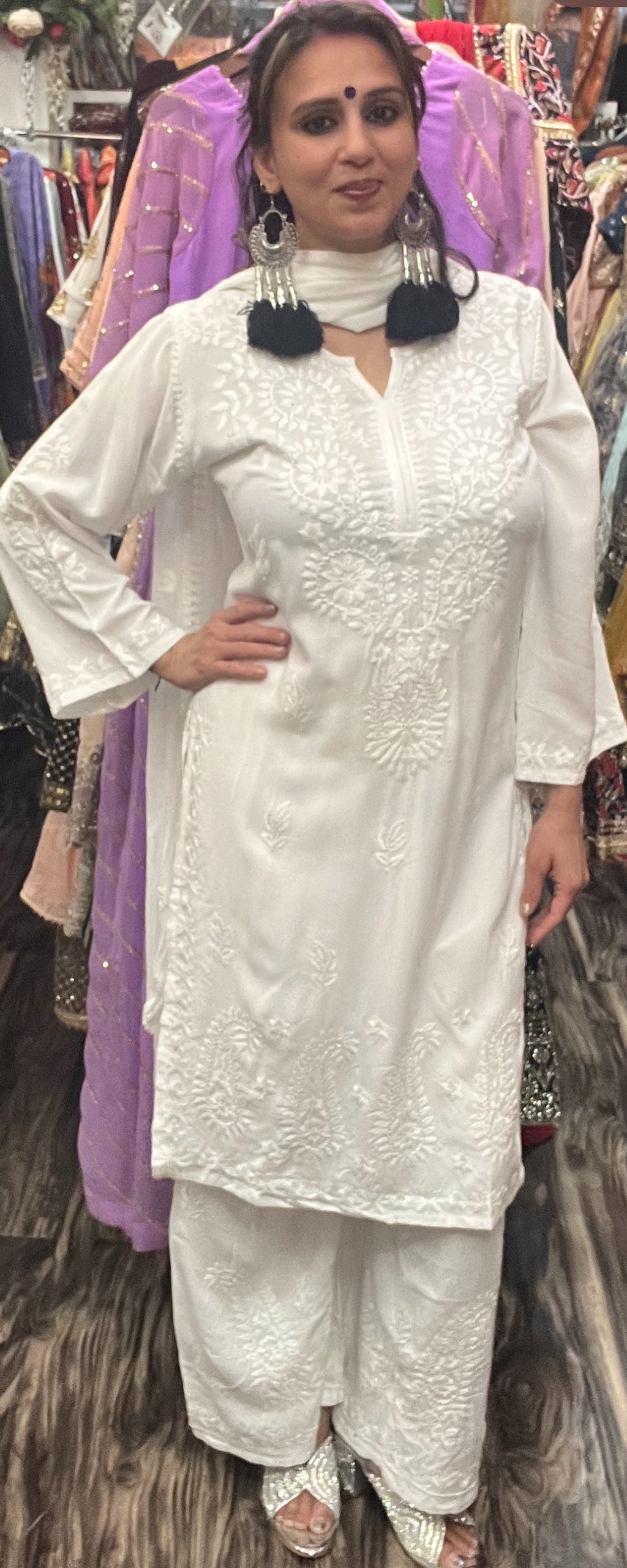 Soft Cotton Rajasthani Print Fabric for Anarkali